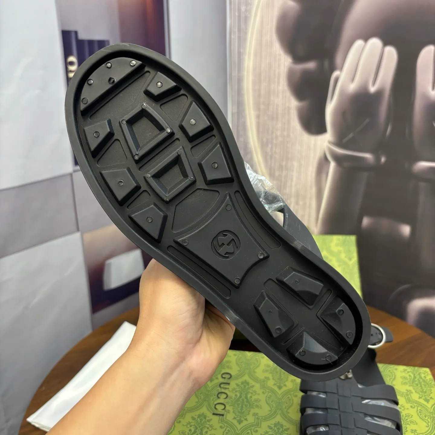 Men's shoes 260💰 [Gucci] Counter quality, top-quality original goods, real photos! Original TPU material, fine workmanship, comfortable; genuine 1:1 replica Size: 38 ~ 46
